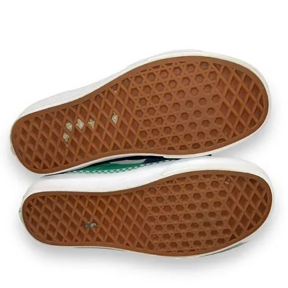 Vans Sk8-Hi Skate Shoes Navy Suede / Aqua Canvas / White Women's 5 - Picture 8 of 11